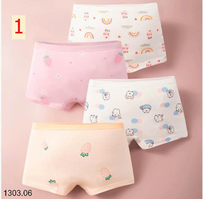 26HA1303.06 - SET 4 QUẦN CHIP BÉ GÁI