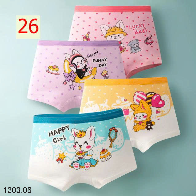 26HA1303.06 - SET 4 QUẦN CHIP BÉ GÁI
