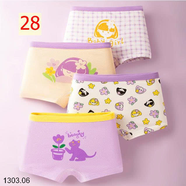 26HA1303.06 - SET 4 QUẦN CHIP BÉ GÁI
