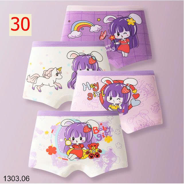 26HA1303.06 - SET 4 QUẦN CHIP BÉ GÁI
