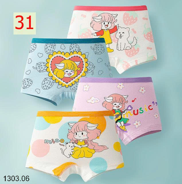26HA1303.06 - SET 4 QUẦN CHIP BÉ GÁI