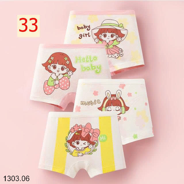 26HA1303.06 - SET 4 QUẦN CHIP BÉ GÁI