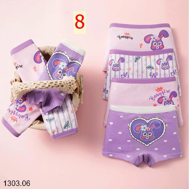 26HA1303.06 - SET 4 QUẦN CHIP BÉ GÁI