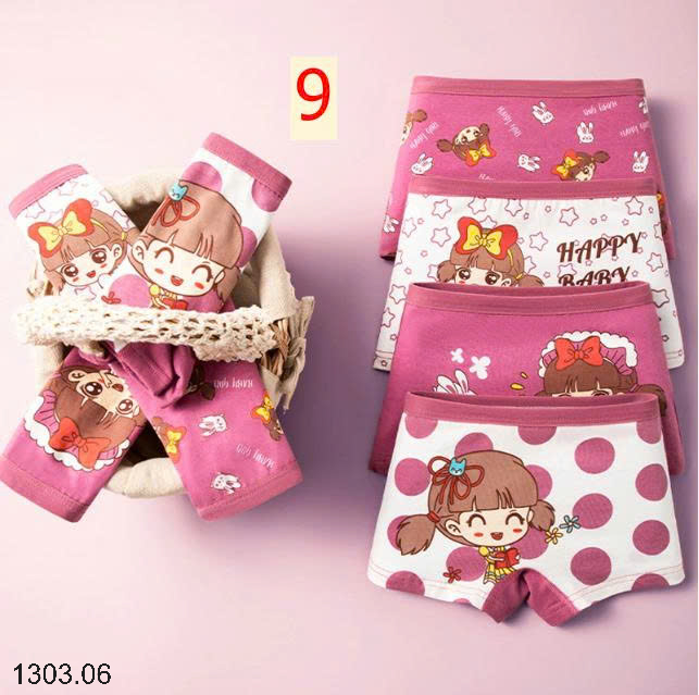 26HA1303.06 - SET 4 QUẦN CHIP BÉ GÁI