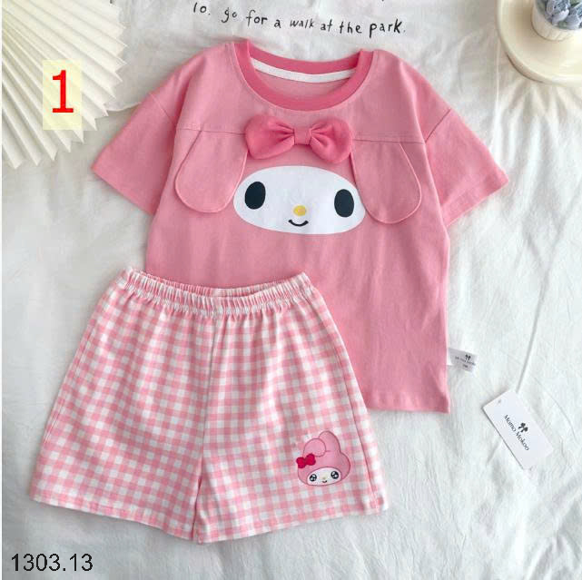26HA1303.13 - BỘ COTTON HOẠT HÌNH MOMO MOKOO CHO BÉ
