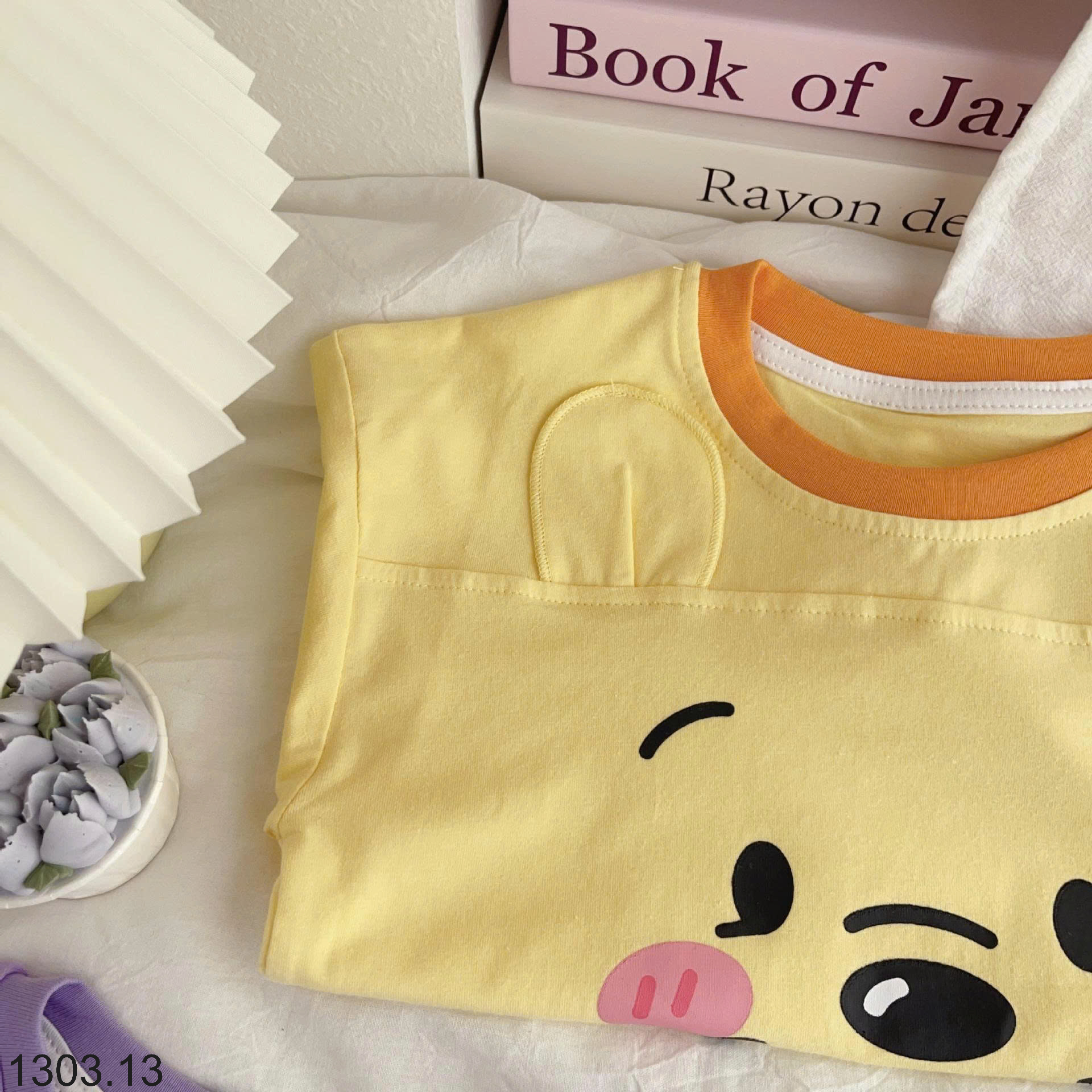26HA1303.13 - BỘ COTTON HOẠT HÌNH MOMO MOKOO CHO BÉ
