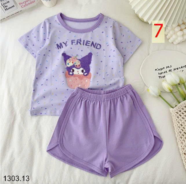26HA1303.13 - BỘ COTTON HOẠT HÌNH MOMO MOKOO CHO BÉ