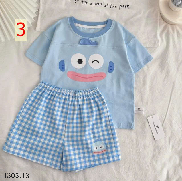 26HA1303.13 - BỘ COTTON HOẠT HÌNH MOMO MOKOO CHO BÉ
