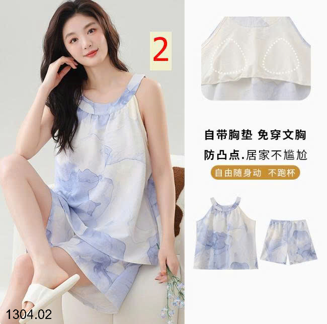 26HA1304.02 - BỘ NGỦ 2 DÂY MẶC NHÀ NỮ