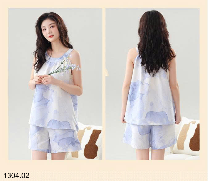 26HA1304.02 - BỘ NGỦ 2 DÂY MẶC NHÀ NỮ