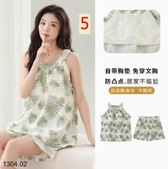 26HA1304.02 - BỘ NGỦ 2 DÂY MẶC NHÀ NỮ