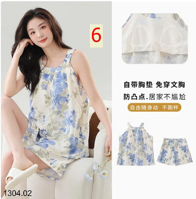 26HA1304.02 - BỘ NGỦ 2 DÂY MẶC NHÀ NỮ