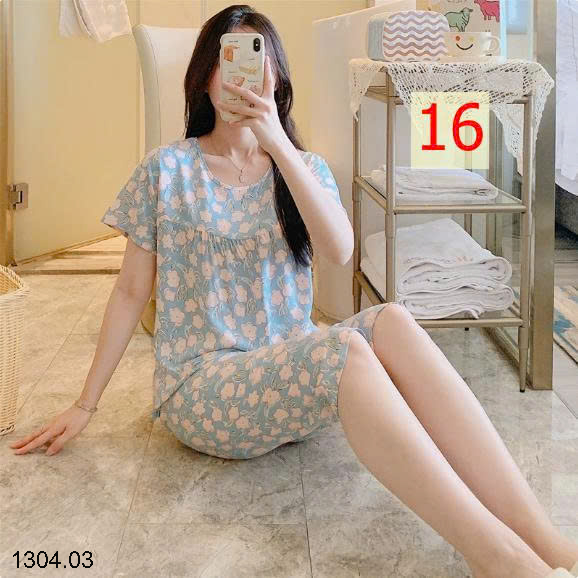 26HA1304.03 - BỘ LANH LỤA LỬNG MẶC NHÀ NỮ