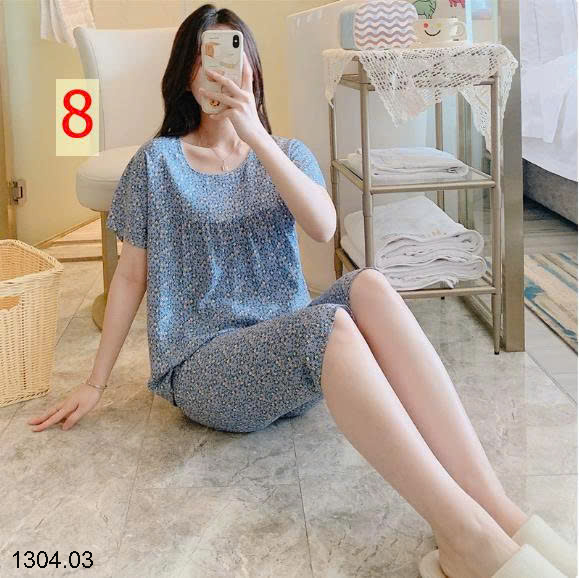 26HA1304.03 - BỘ LANH LỤA LỬNG MẶC NHÀ NỮ