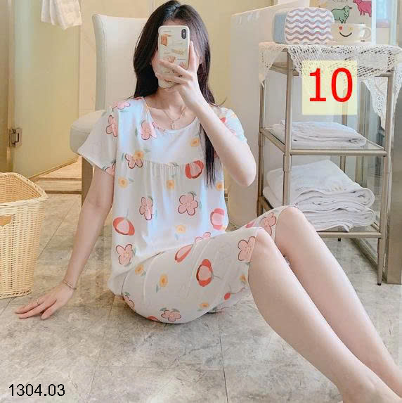 26HA1304.03 - BỘ LANH LỤA LỬNG MẶC NHÀ NỮ