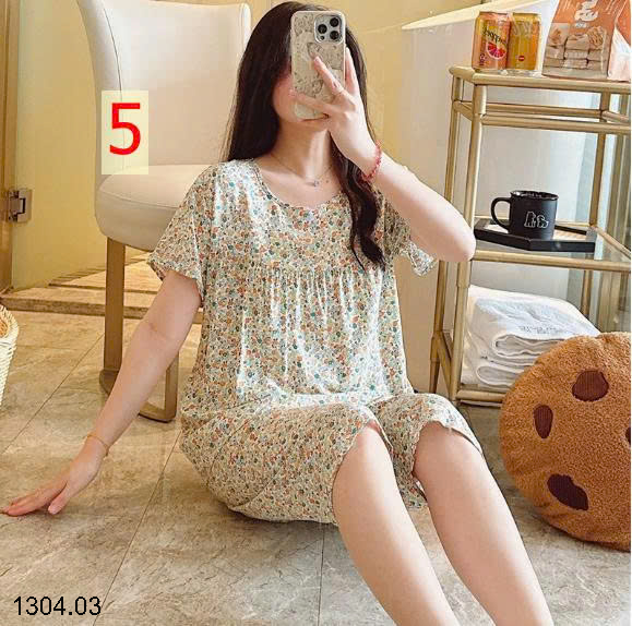 26HA1304.03 - BỘ LANH LỤA LỬNG MẶC NHÀ NỮ