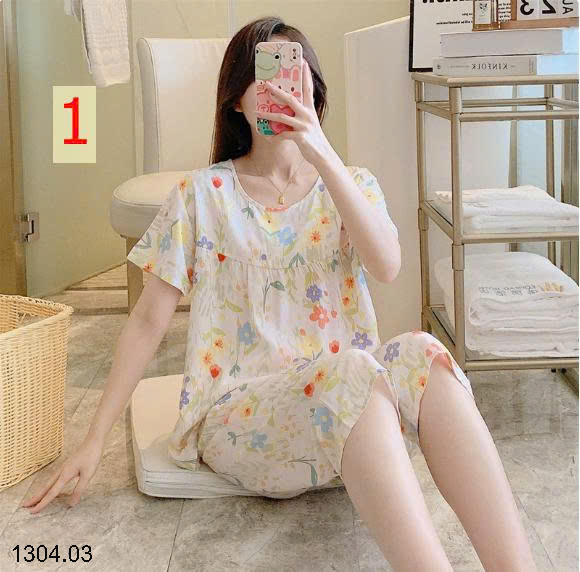 26HA1304.03 - BỘ LANH LỤA LỬNG MẶC NHÀ NỮ