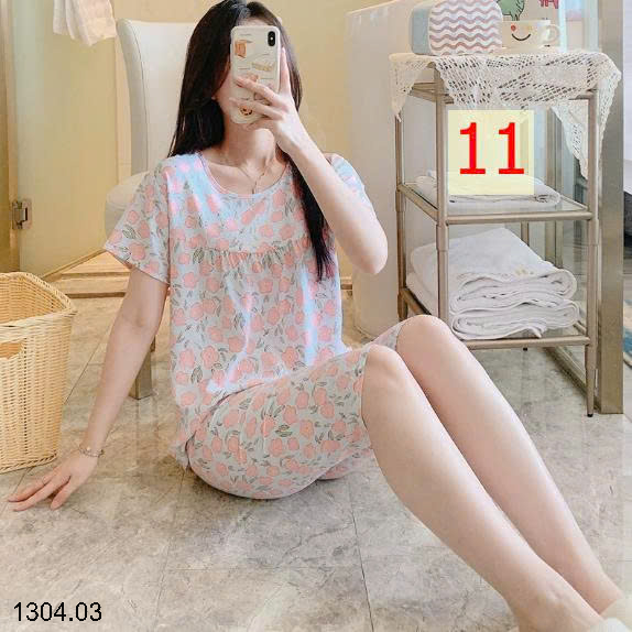 26HA1304.03 - BỘ LANH LỤA LỬNG MẶC NHÀ NỮ