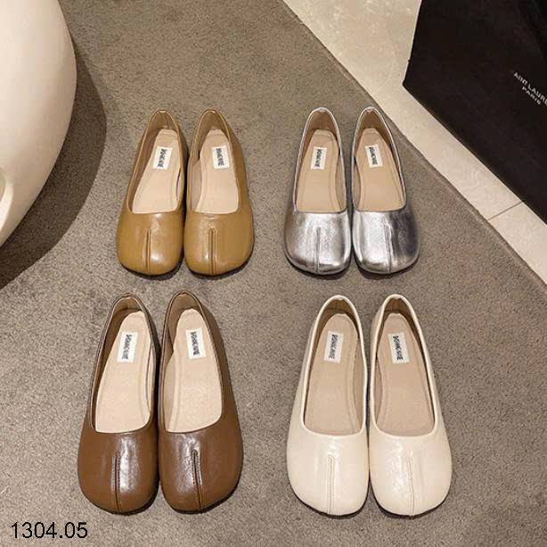 26HA1304.05 - GIÀY DA MỀN ĐẾ BẰNG CHO NỮ