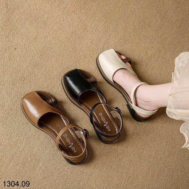 26HA1304.09 - GIÀY SANDAL ĐẾ BẰNG CHO NỮ