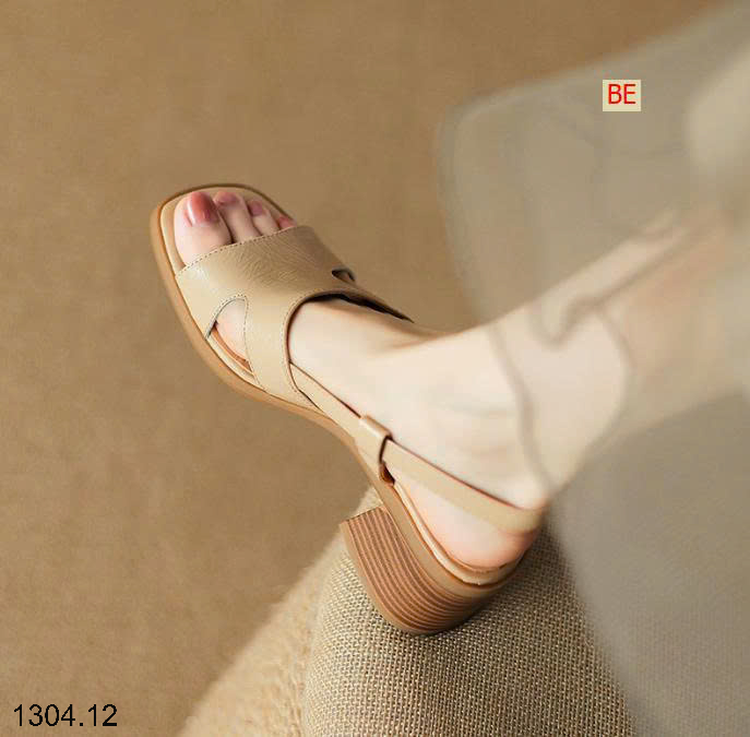 26HA1304.12 - SANDAL HỞ MŨI VUÔNG