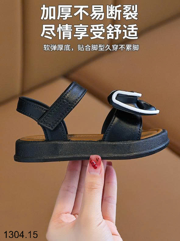26HA1304.15 - SANDAL NƠ CHO BÉ GÁI