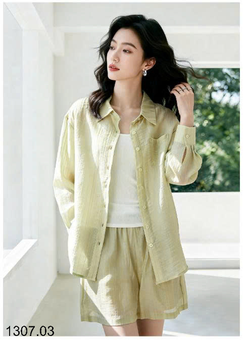 26HA1307.03 - SET SƠ MI QUẦN SHORT THỜI TRANG NỮ