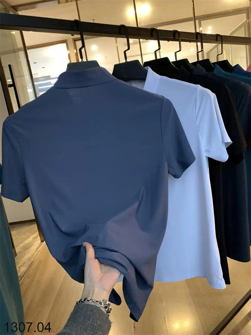 26HA1307.04 - POLO LỤA BĂNG NAM INBLUE