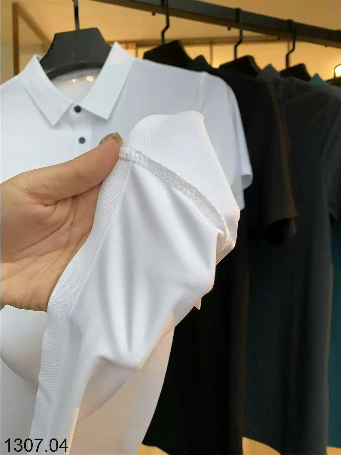 26HA1307.04 - POLO LỤA BĂNG NAM INBLUE
