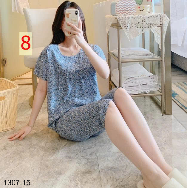 26HA1307.15 - BỘ LANH LỤA LỬNG MẶC NHÀ NỮ