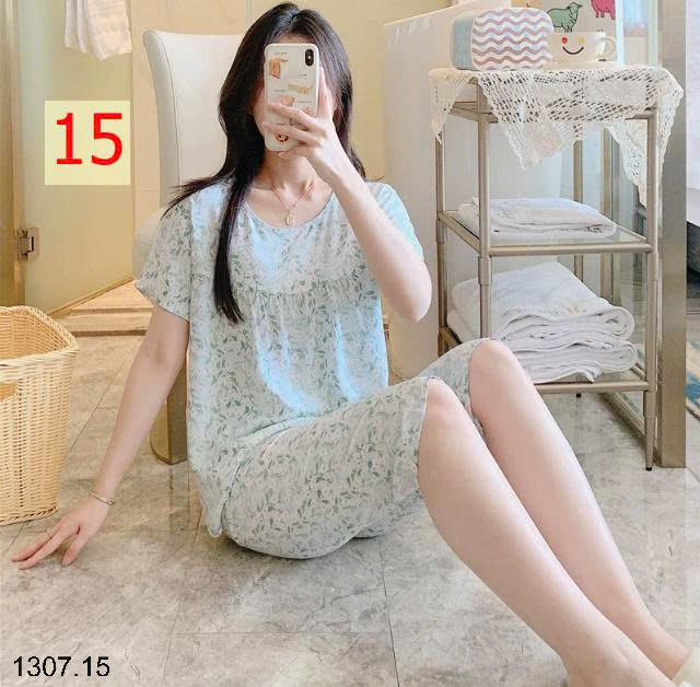 26HA1307.15 - BỘ LANH LỤA LỬNG MẶC NHÀ NỮ