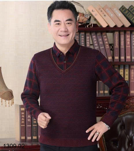 26HA1309.02 - ÁO LÓT LÔNG CỔ SƠ MI TẶNG BỐ