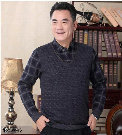 26HA1309.02 - ÁO LÓT LÔNG CỔ SƠ MI TẶNG BỐ