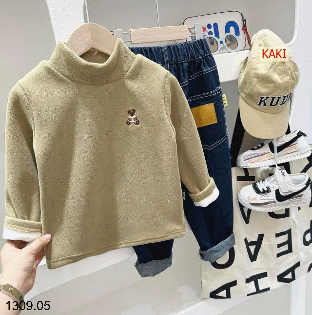 26HA1309.05 - ÁO GIỮ NHIỆT LÔNG CỪU LÓT FULL LÔNG KACADY CHO BÉ