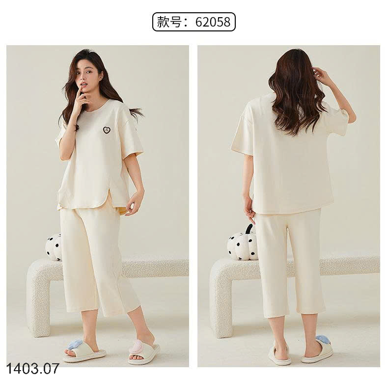 26HA1403.07 - BỘ COTTON LỬNG NỮ MẶC NHÀ
