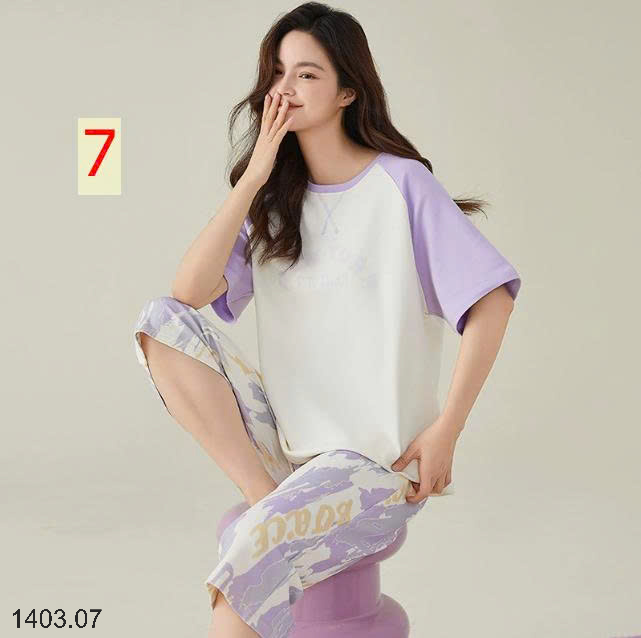 26HA1403.07 - BỘ COTTON LỬNG NỮ MẶC NHÀ