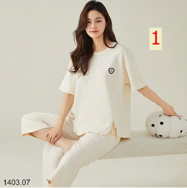 26HA1403.07 - BỘ COTTON LỬNG NỮ MẶC NHÀ