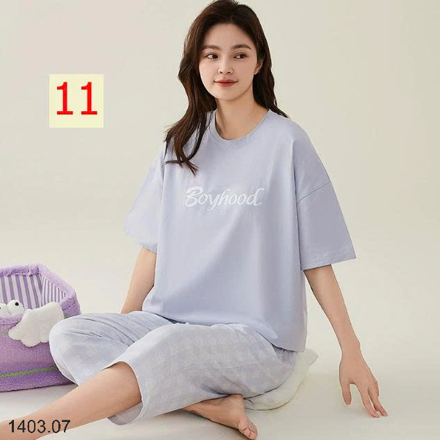 26HA1403.07 - BỘ COTTON LỬNG NỮ MẶC NHÀ