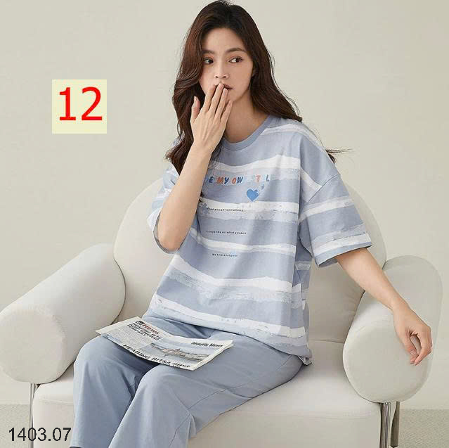 26HA1403.07 - BỘ COTTON LỬNG NỮ MẶC NHÀ