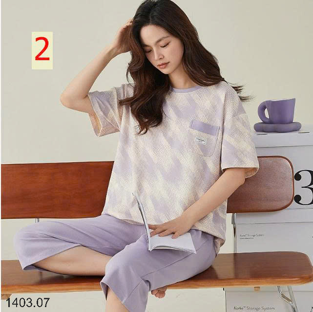 26HA1403.07 - BỘ COTTON LỬNG NỮ MẶC NHÀ
