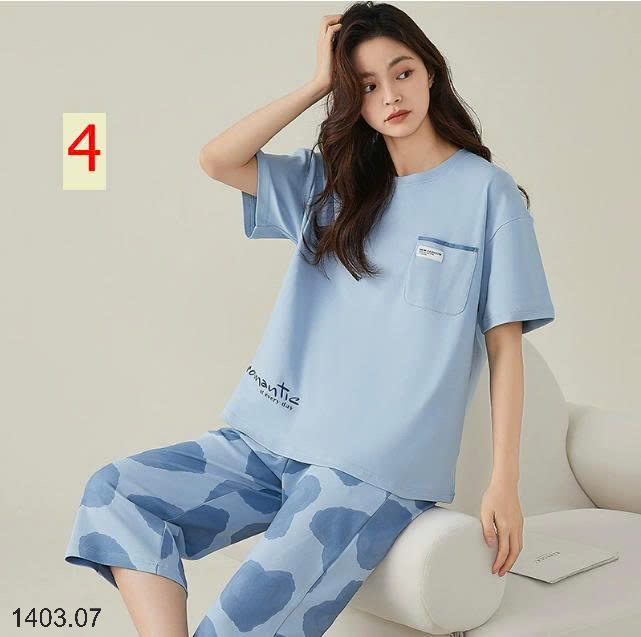26HA1403.07 - BỘ COTTON LỬNG NỮ MẶC NHÀ