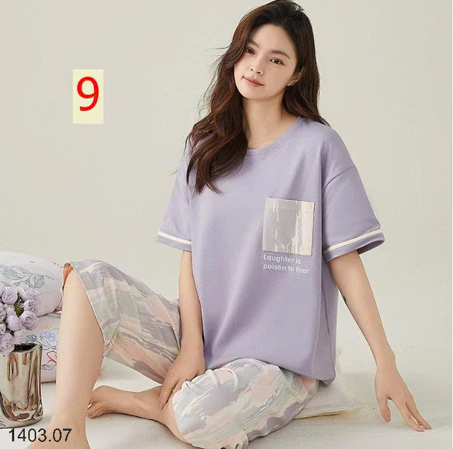 26HA1403.07 - BỘ COTTON LỬNG NỮ MẶC NHÀ