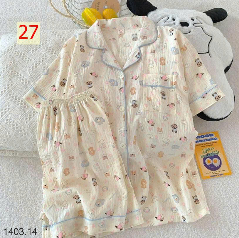 26HA1403.14 - SET BỘ PIZAMA CỘC CHO NỮ