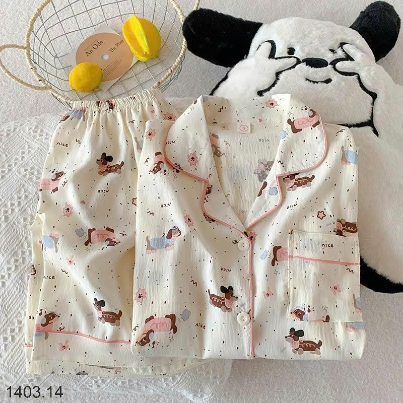 26HA1403.14 - SET BỘ PIZAMA CỘC CHO NỮ