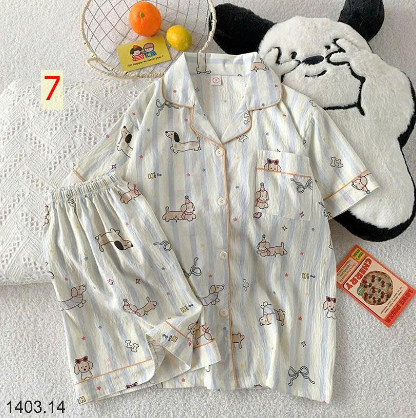 26HA1403.14 - SET BỘ PIZAMA CỘC CHO NỮ