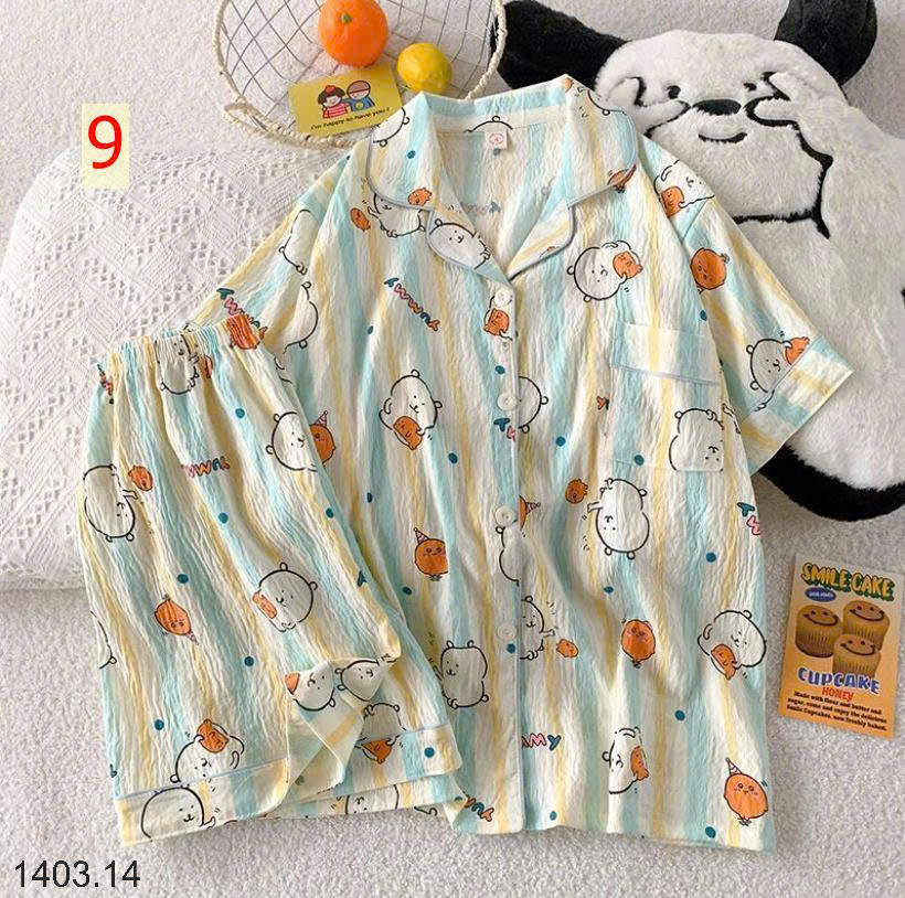 26HA1403.14 - SET BỘ PIZAMA CỘC CHO NỮ