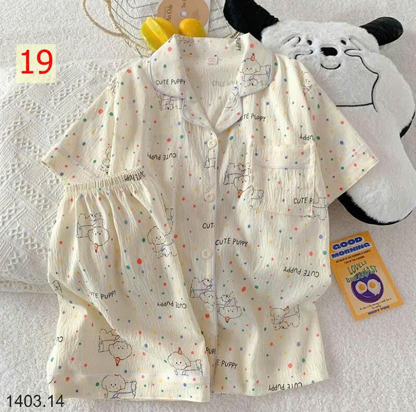 26HA1403.14 - SET BỘ PIZAMA CỘC CHO NỮ