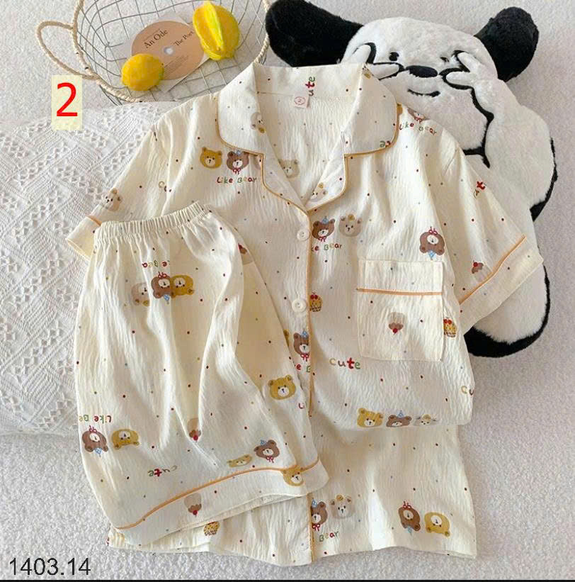26HA1403.14 - SET BỘ PIZAMA CỘC CHO NỮ