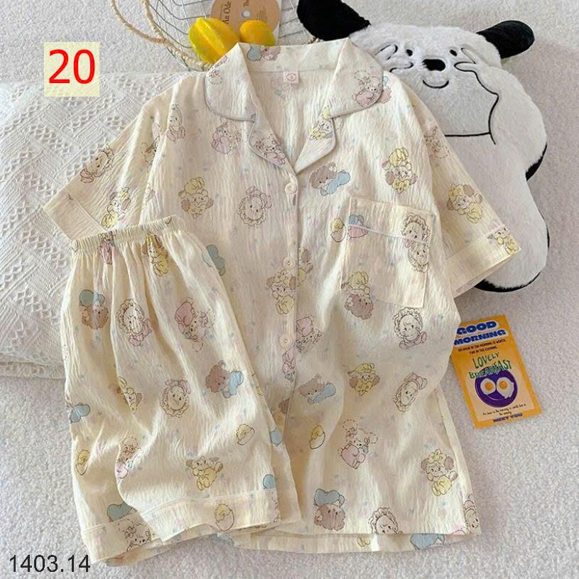 26HA1403.14 - SET BỘ PIZAMA CỘC CHO NỮ