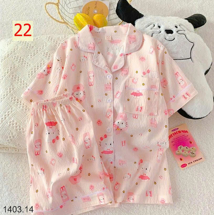 26HA1403.14 - SET BỘ PIZAMA CỘC CHO NỮ